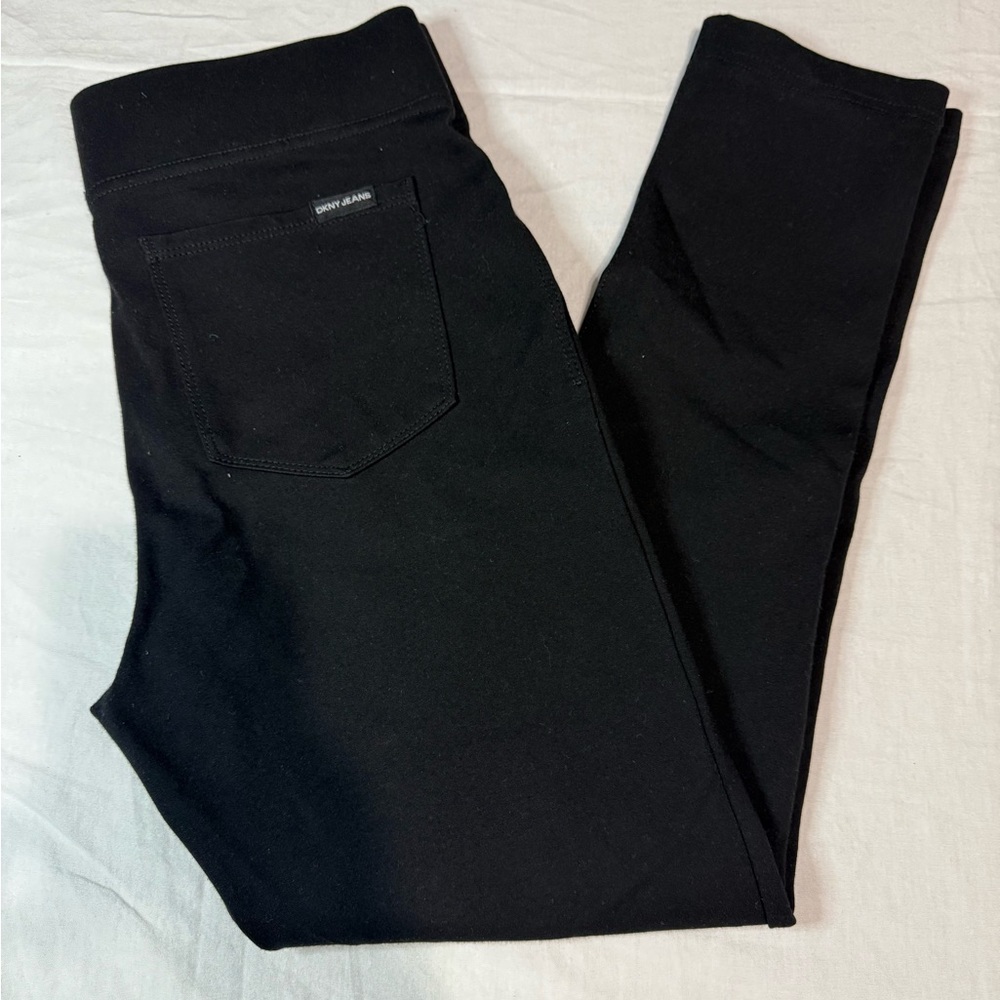 DKNY JEANS women black Ponte pants legging S